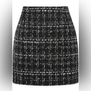 XXL Black tweed skirt
